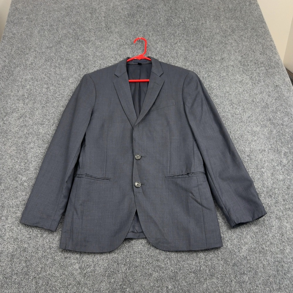 J Crew Blazer Men 36S Grey Wool Ludlow Tollegno 1900 Italian Fabric Professional